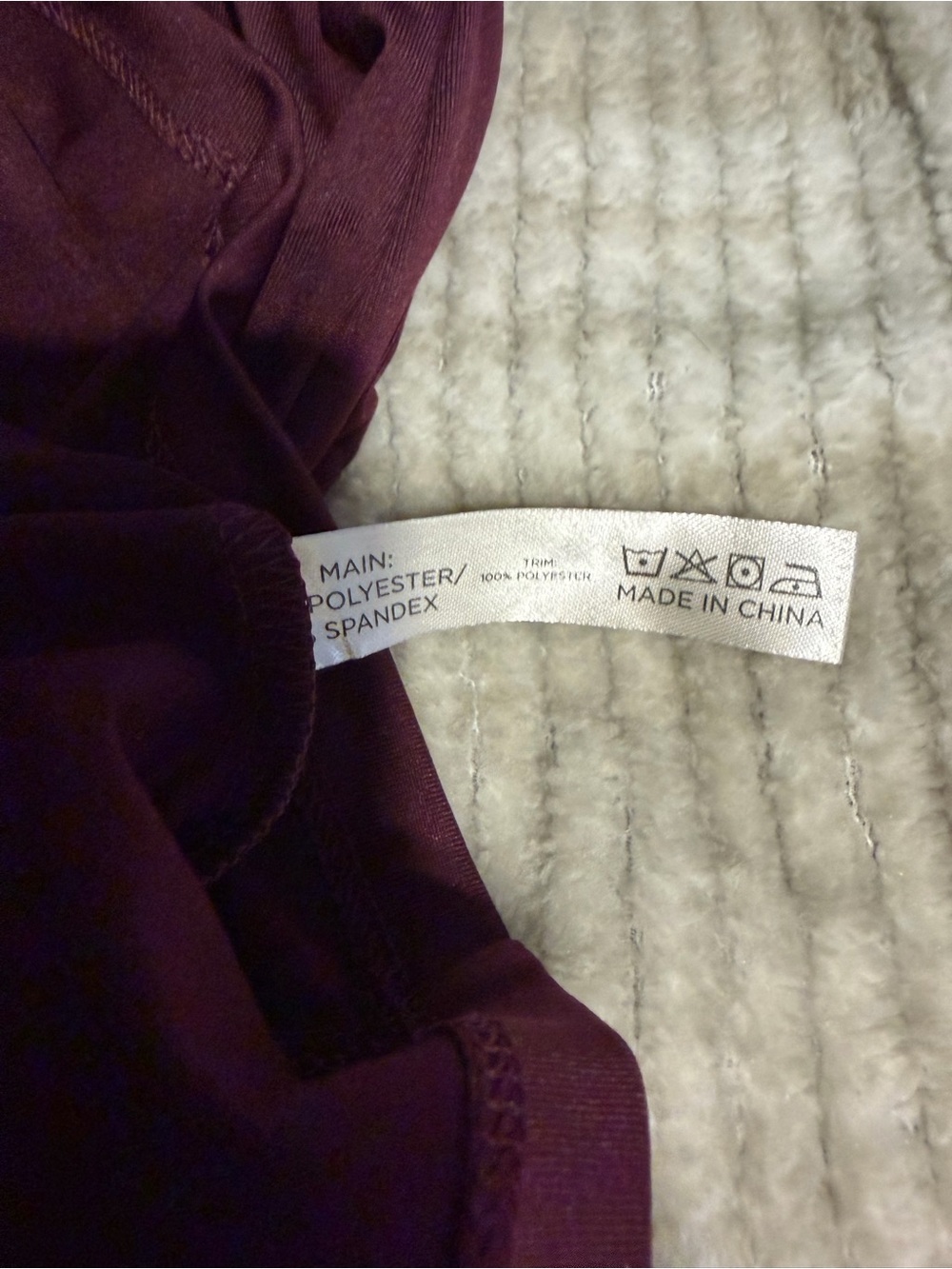 Tuckernuck Burgundy Mini Polo Dress with Cream Collar - Picture 4 of 6